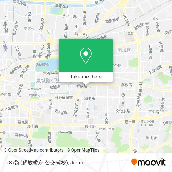 k87路(解放桥东-公交驾校) map