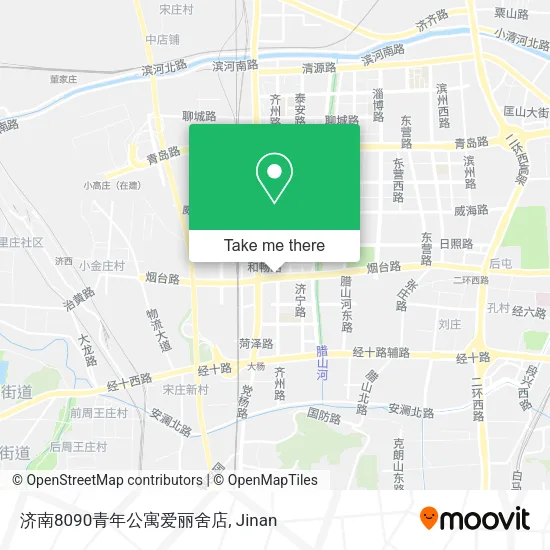 济南8090青年公寓爱丽舍店 map