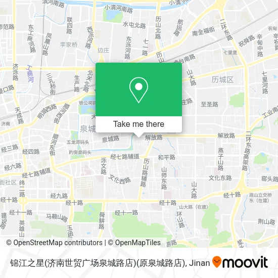 锦江之星(济南世贸广场泉城路店)(原泉城路店) map