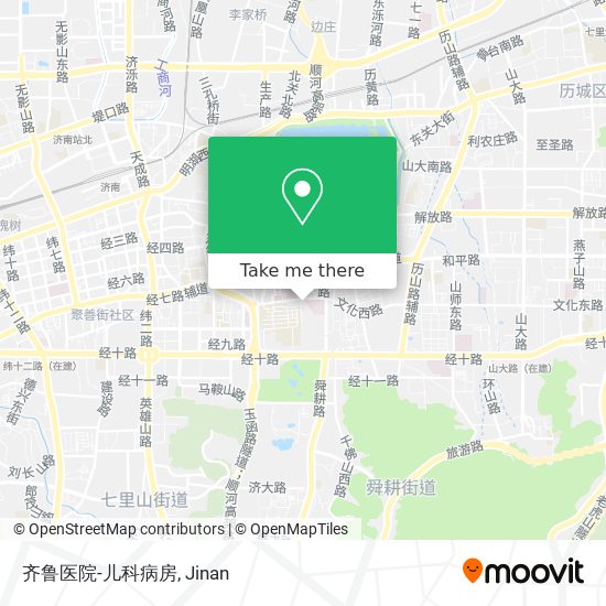 齐鲁医院-儿科病房 map