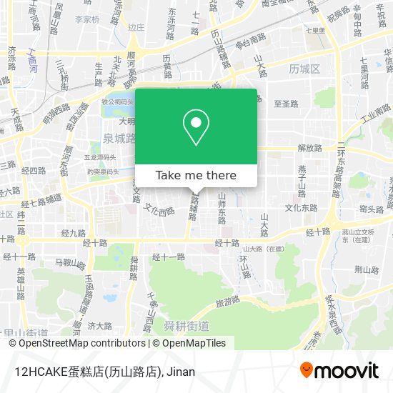 12HCAKE蛋糕店(历山路店) map