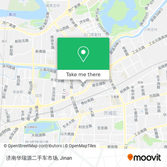 济南华瑞源二手车市场 map