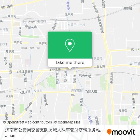 济南市公安局交警支队历城大队车管所济钢服务站 map
