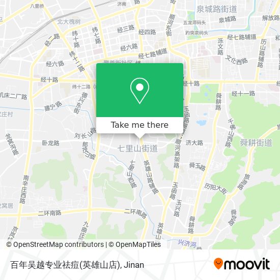 百年吴越专业祛痘(英雄山店) map