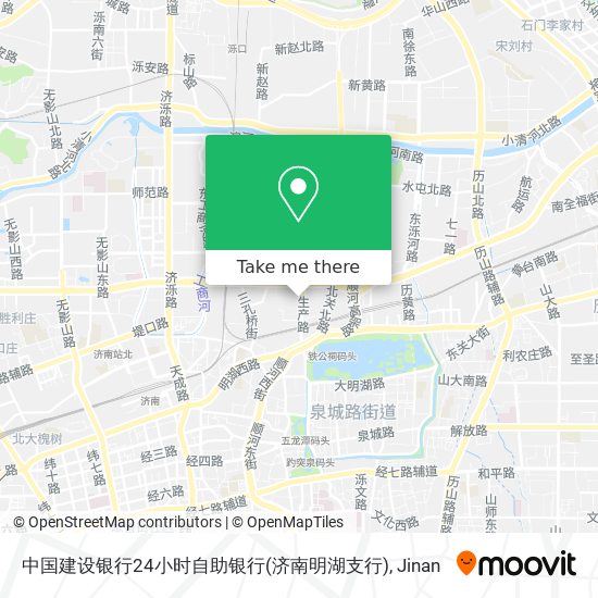 中国建设银行24小时自助银行(济南明湖支行) map