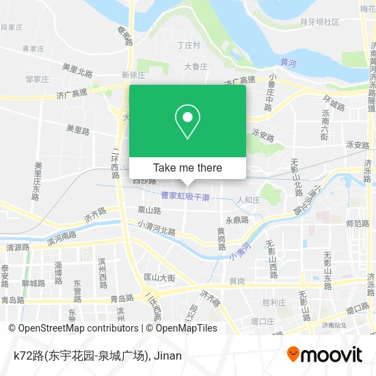 k72路(东宇花园-泉城广场) map
