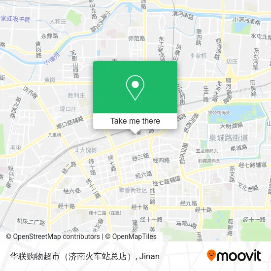 华联购物超市（济南火车站总店） map