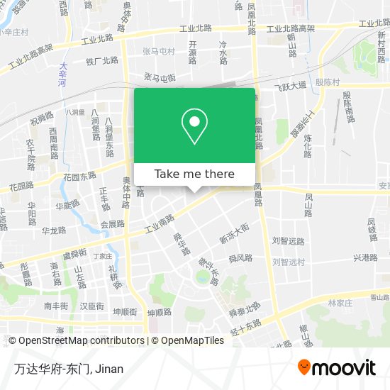 万达华府-东门 map