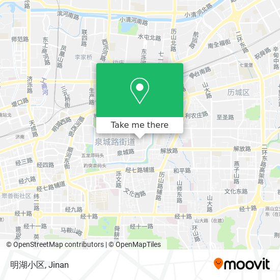明湖小区 map