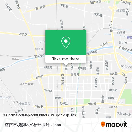 济南市槐荫区兴福环卫所 map