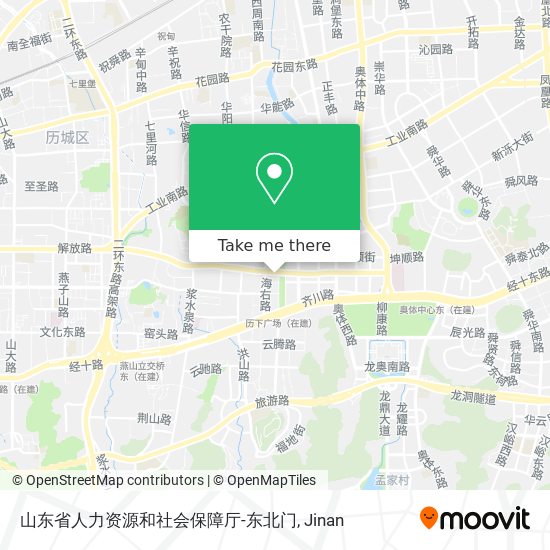 山东省人力资源和社会保障厅-东北门 map