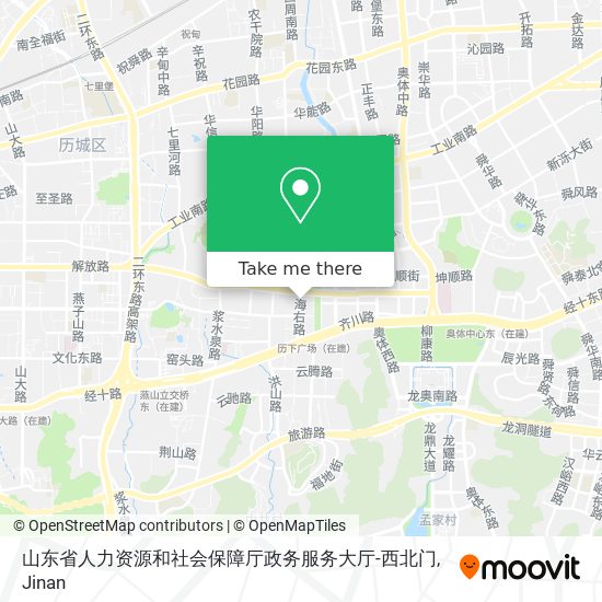 山东省人力资源和社会保障厅政务服务大厅-西北门 map
