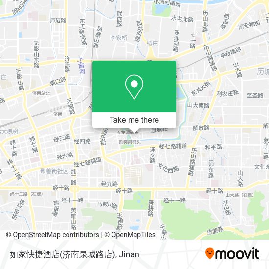 如家快捷酒店(济南泉城路店) map