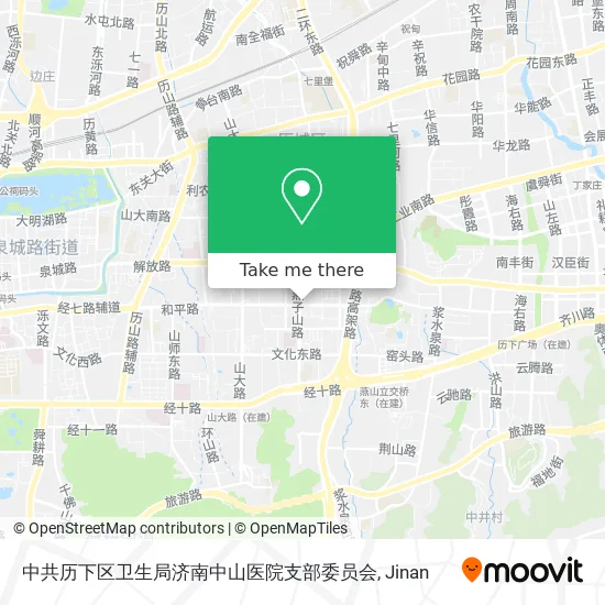 中共历下区卫生局济南中山医院支部委员会 map