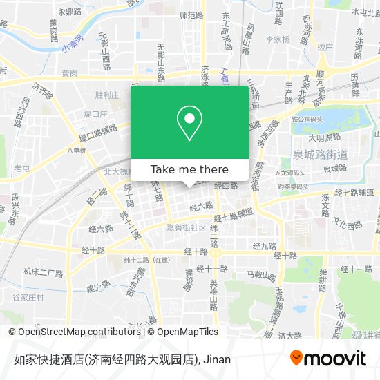 如家快捷酒店(济南经四路大观园店) map