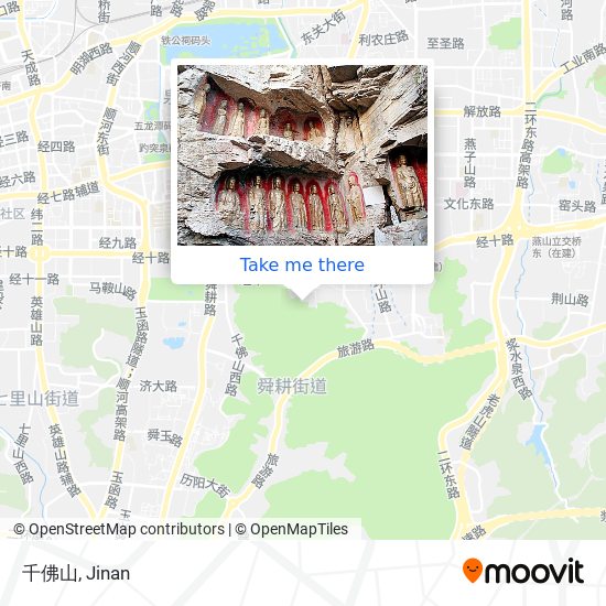 千佛山 map