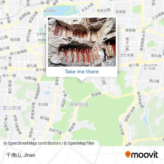千佛山 map