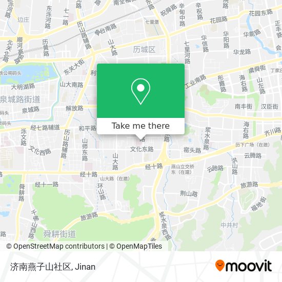 济南燕子山社区 map