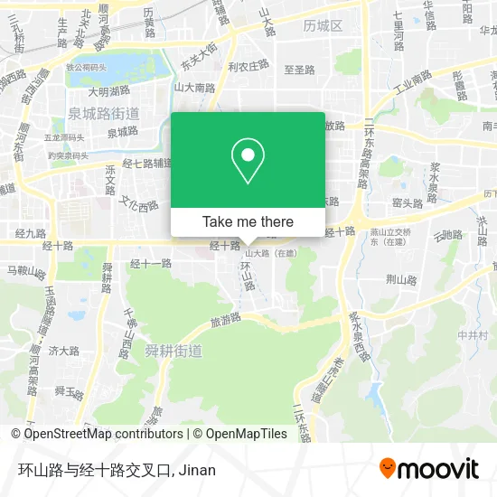环山路与经十路交叉口 map