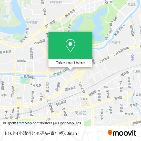 k16路(小清河盐仓码头-青年桥) map