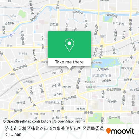 济南市天桥区纬北路街道办事处茂新街社区居民委员会 map