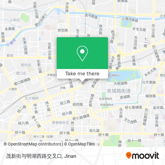 茂新街与明湖西路交叉口 map