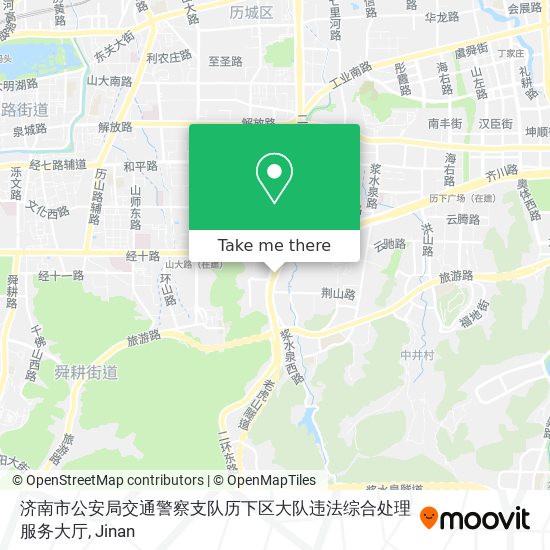 济南市公安局交通警察支队历下区大队违法综合处理服务大厅 map