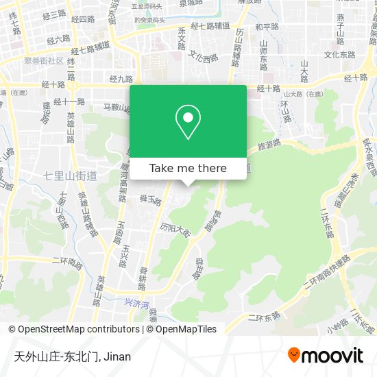 天外山庄-东北门 map