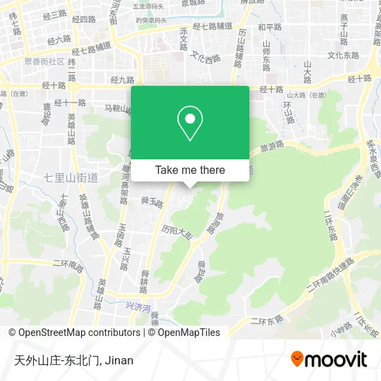 天外山庄-东北门 map