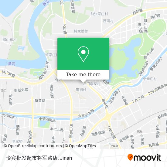 悦宾批发超市将军路店 map