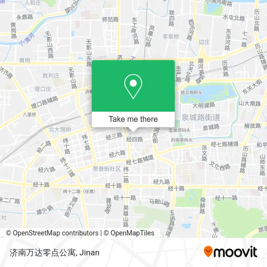 济南万达零点公寓 map