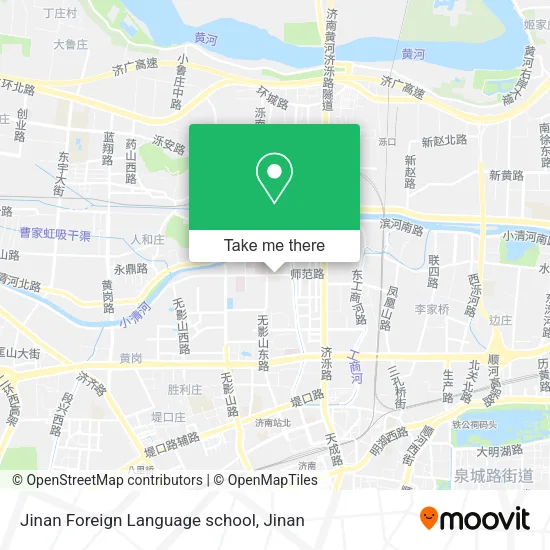 Jinan Foreign Language school map