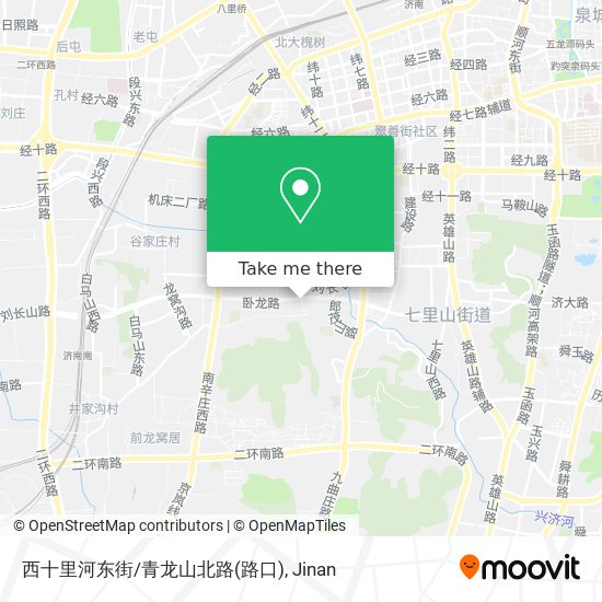 西十里河东街/青龙山北路(路口) map