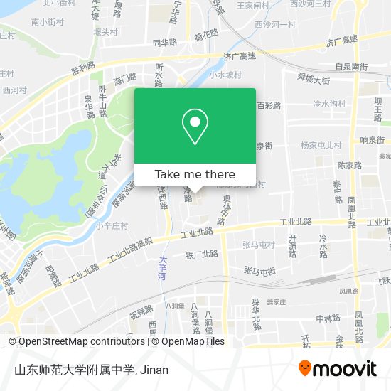 山东师范大学附属中学 map