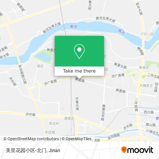 美里花园小区-北门 map