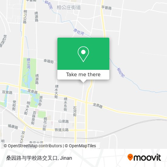 桑园路与学校路交叉口 map
