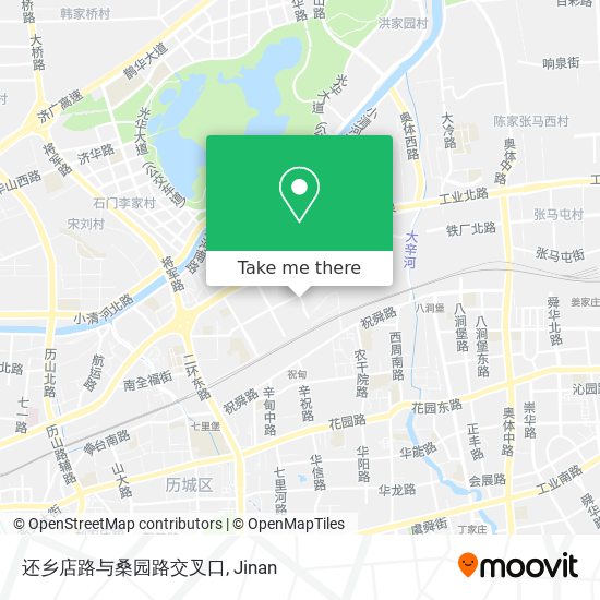 还乡店路与桑园路交叉口 map