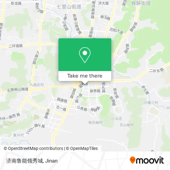 济南鲁能领秀城 map