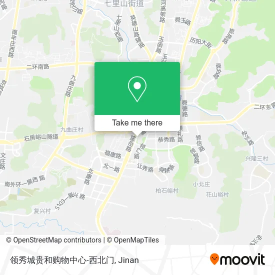 领秀城贵和购物中心-西北门 map