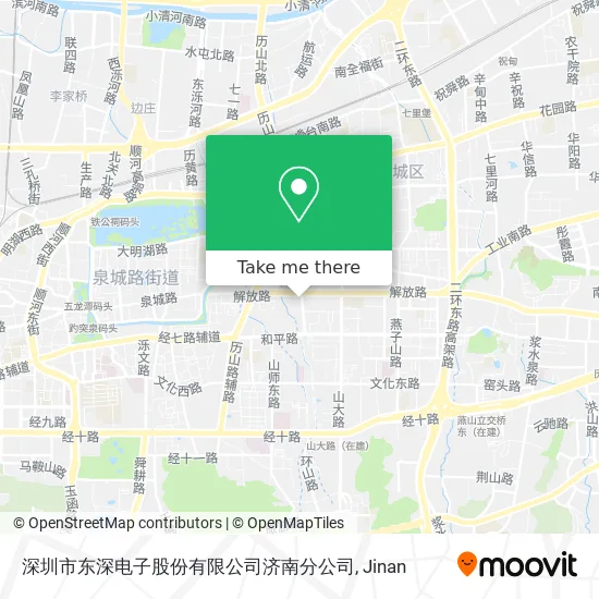 深圳市东深电子股份有限公司济南分公司 map