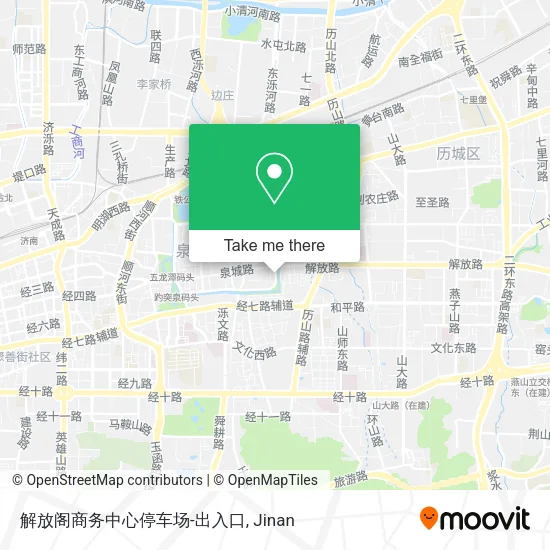 解放阁商务中心停车场-出入口 map