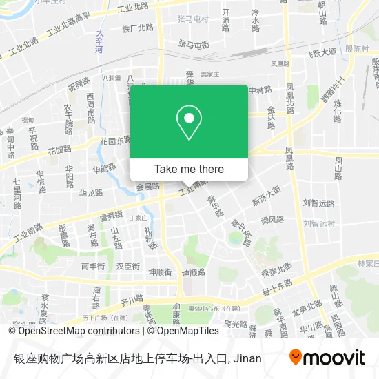 银座购物广场高新区店地上停车场-出入口 map