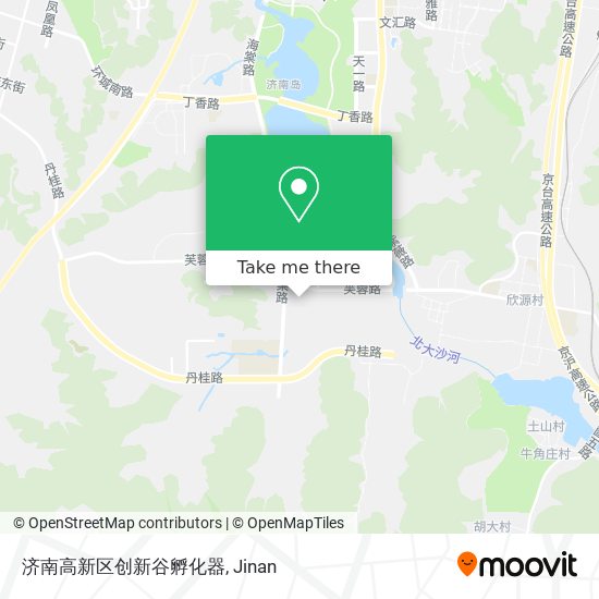 济南高新区创新谷孵化器 map