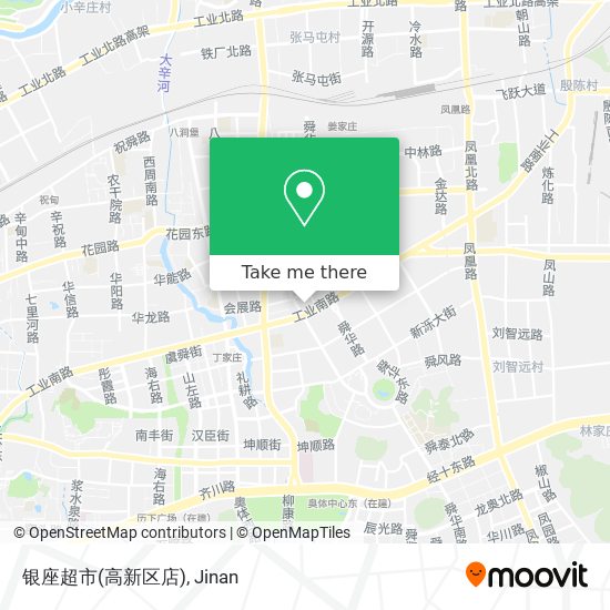 银座超市(高新区店) map