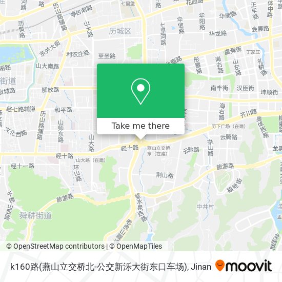 k160路(燕山立交桥北-公交新泺大街东口车场) map