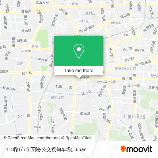 118路(市立五院-公交祝甸车场) map