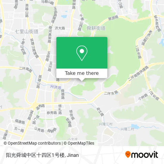 阳光舜城中区十四区1号楼 map