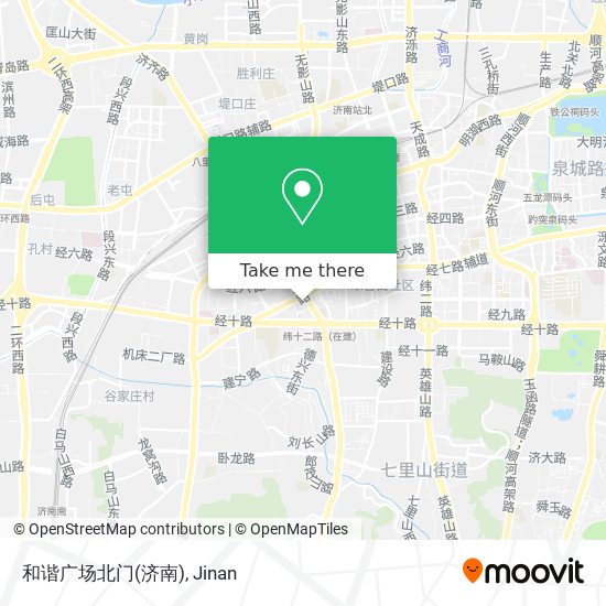和谐广场北门(济南) map