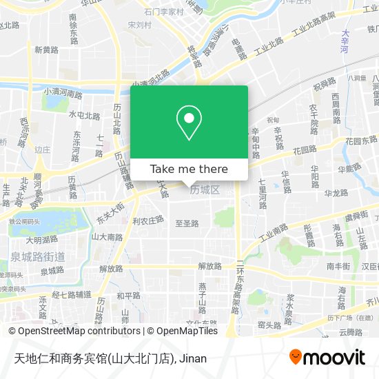 天地仁和商务宾馆(山大北门店) map