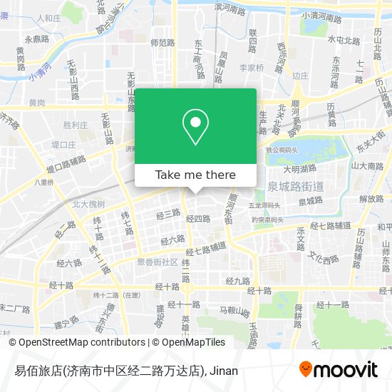 易佰旅店(济南市中区经二路万达店) map